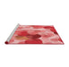 Sideview of Machine Washable Transitional Red Rug, wshpat2277rd