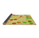 Thickness of Patterned Tea Green Rug, pat2278yw