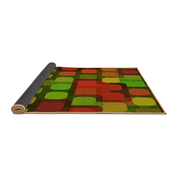 Thickness of Patterned Tomato Red Rug, pat2279yw