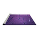 Sideview of Machine Washable Transitional Jasmine Purple Rug, wshpat228pur