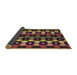 Thickness of Patterned Cinnamon Brown Rug, pat2280brn