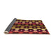 Thickness of Patterned Deep Red Rug, pat2280org