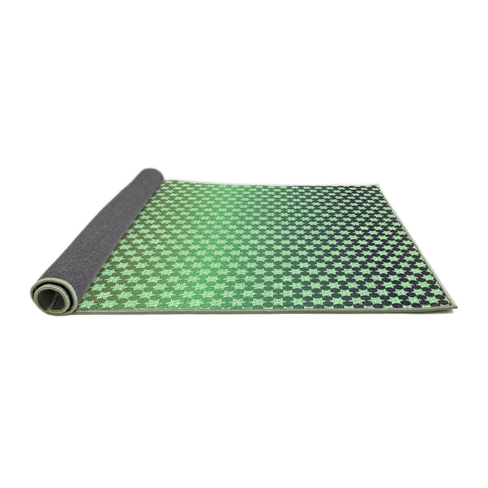 Thickness of Patterned Light Green Rug, pat2284grn