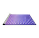 Sideview of Machine Washable Transitional Mauve Purple Rug, wshpat2284pur