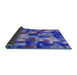 Thickness of Patterned Sky Blue Rug, pat2285blu