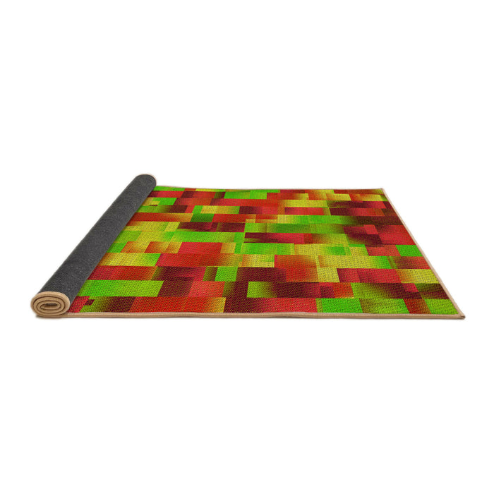 Thickness of Patterned Pistachio Green Rug, pat2285yw