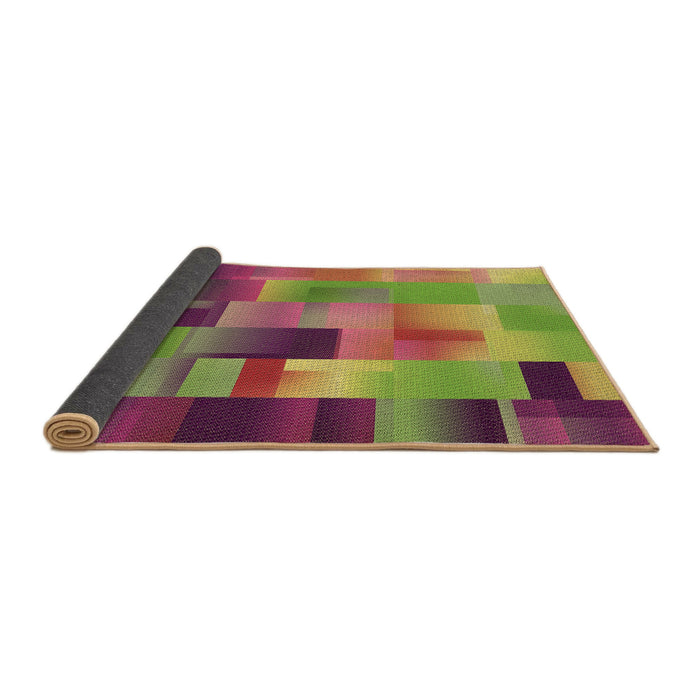 Thickness of Patterned Pistachio Green Rug, pat2286brn