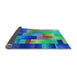 Thickness of Patterned Blue Rug, pat2286lblu