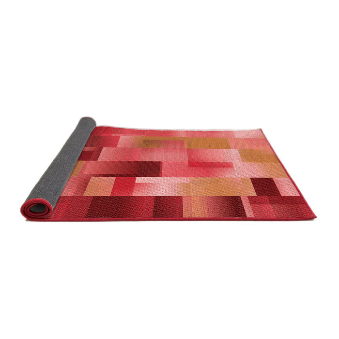 Thickness of Patterned Red Rug, pat2286rd
