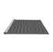 Sideview of Machine Washable Transitional Gray Rug, wshpat2287gry