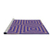 Sideview of Machine Washable Transitional Amethyst Purple Rug, wshpat2287pur