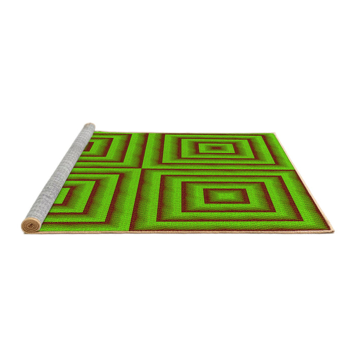 Sideview of Machine Washable Transitional Dark Bronze Brown Rug, wshpat2287yw