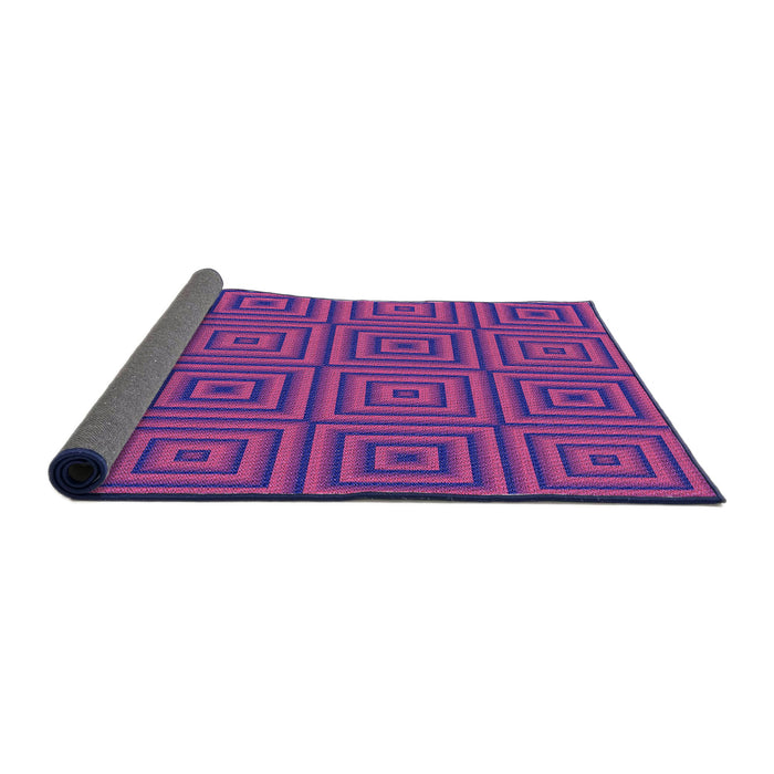 Thickness of Patterned Amethyst Purple Rug, pat2288pur