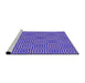 Sideview of Machine Washable Transitional Bright Lilac Purple Rug, wshpat2290pur