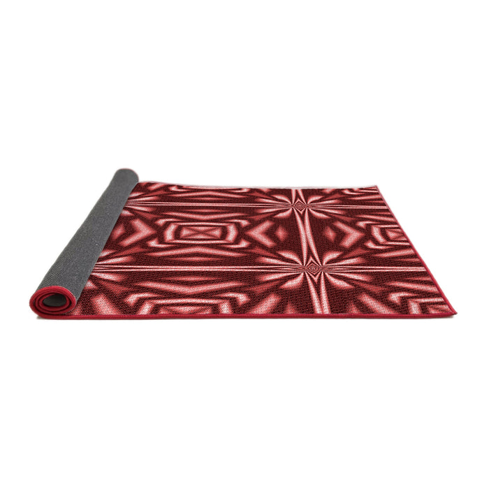 Thickness of Patterned Red Rug, pat2291rd