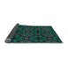 Thickness of Patterned Midnight Gray Rug, pat2292lblu