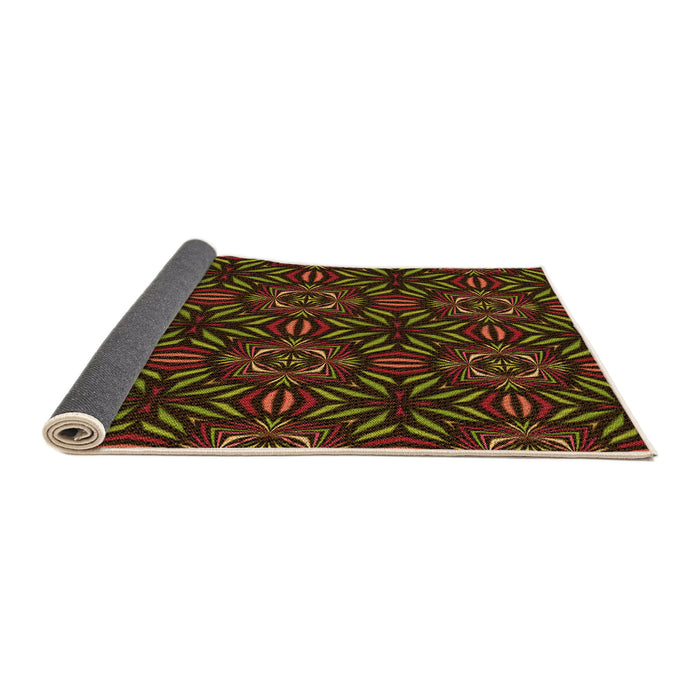 Thickness of Patterned Oak Brown Rug, pat2292org