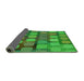 Thickness of Patterned Neon Green Rug, pat2293grn