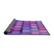 Thickness of Patterned Purple Rug, pat2293pur