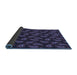 Thickness of Patterned Night Blue Rug, pat2295blu