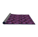 Thickness of Patterned Plum Purple Rug, pat2295pur
