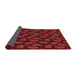 Thickness of Patterned Crimson Red Rug, pat2295rd