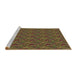 Sideview of Machine Washable Transitional Red Brown Rug, wshpat2296brn