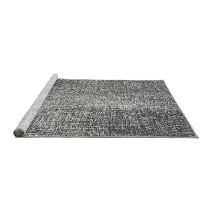 Sideview of Machine Washable Transitional Cloud Gray Rug, wshpat2298gry