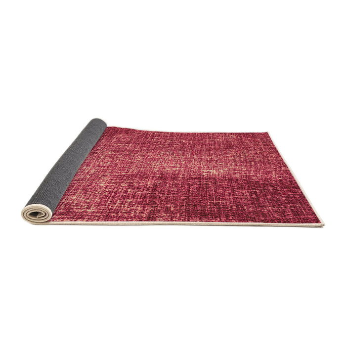 Thickness of Patterned Crimson Red Rug, pat2298org