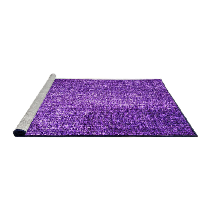 Sideview of Machine Washable Transitional Crimson Purple Rug, wshpat2298pur