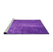 Sideview of Machine Washable Transitional Crimson Purple Rug, wshpat2298pur