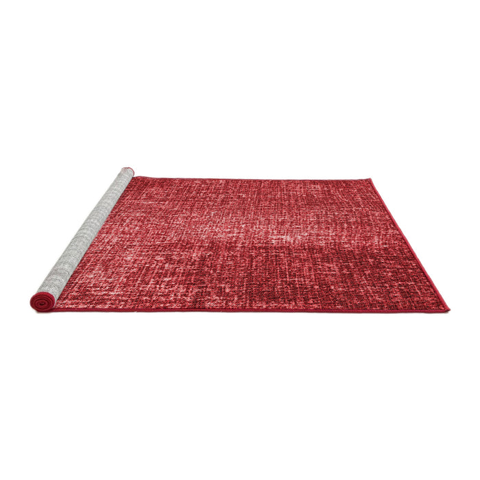 Sideview of Machine Washable Transitional Red Rug, wshpat2298rd