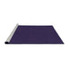 Sideview of Machine Washable Transitional Amethyst Purple Rug, wshpat2299pur