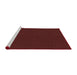 Sideview of Machine Washable Transitional Chocolate Brown Rug, wshpat2299rd