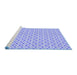 Sideview of Machine Washable Transitional Periwinkle Purple Rug, wshpat23blu