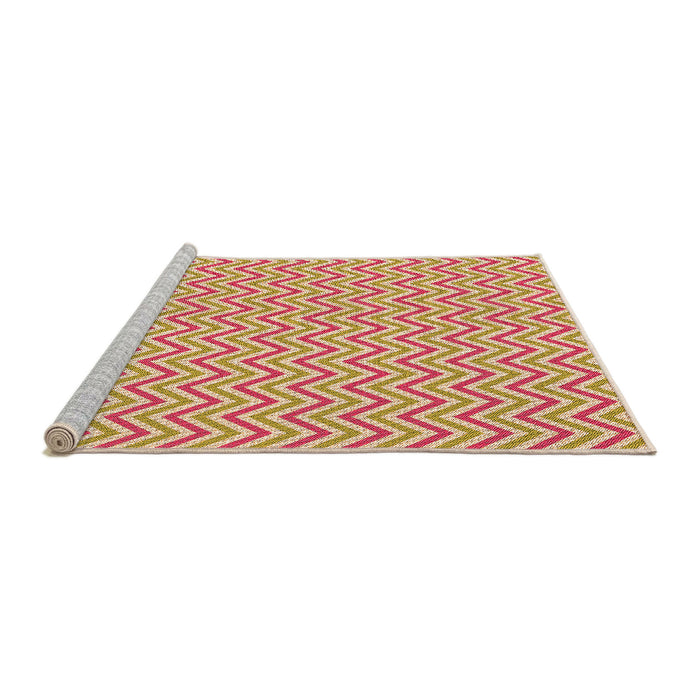 Sideview of Machine Washable Transitional Red Rug, wshpat23org