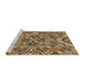 Sideview of Machine Washable Transitional Red Brown Rug, wshpat230brn