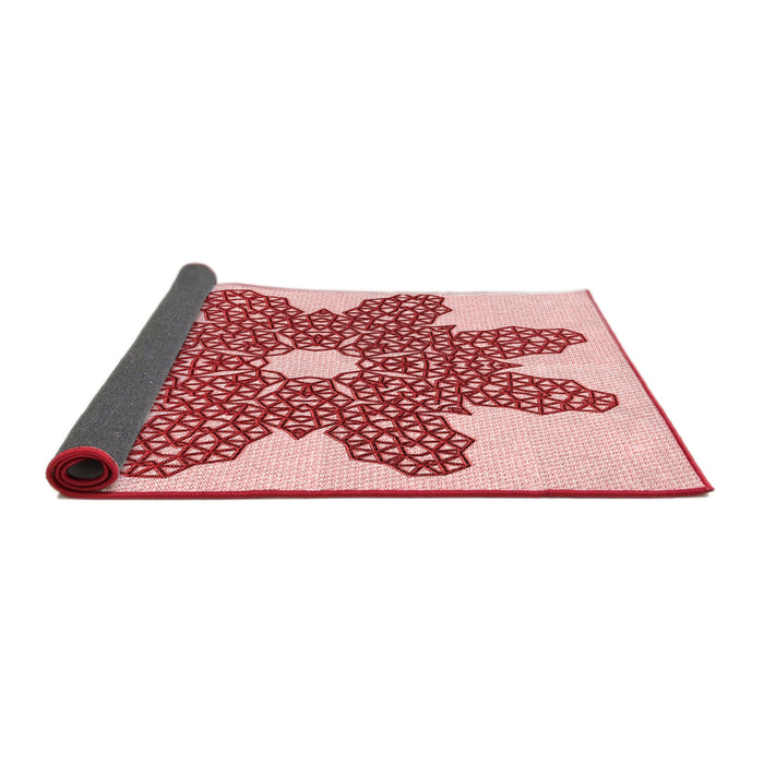 Thickness of Patterned Red Rug, pat2301rd