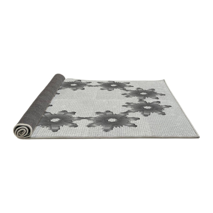 Thickness of Patterned Platinum Gray Rug, pat2302gry
