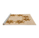 Sideview of Machine Washable Transitional Orange Rug, wshpat2302org