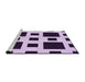 Sideview of Machine Washable Transitional Blossom Pink Rug, wshpat2305pur