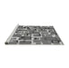 Sideview of Machine Washable Transitional Cloud Gray Rug, wshpat2307gry