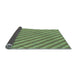Thickness of Patterned Fern Green Rug, pat2308lblu
