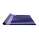 Thickness of Patterned Purple Mimosa Purple Rug, pat2310pur