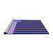 Sideview of Machine Washable Transitional Purple Mimosa Purple Rug, wshpat2310pur