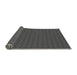 Thickness of Patterned Charcoal Black Rug, pat2311gry
