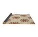 Thickness of Patterned Wheat Beige Rug, pat2313brn
