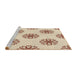 Sideview of Machine Washable Transitional Wheat Beige Rug, wshpat2313brn