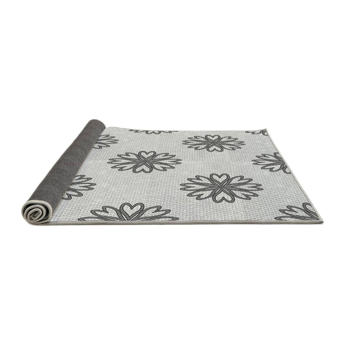 Thickness of Patterned Platinum Gray Rug, pat2313gry