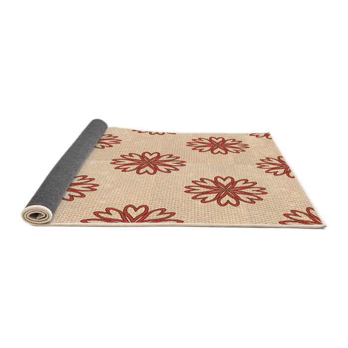 Thickness of Patterned Navajo White Gold Rug, pat2313org